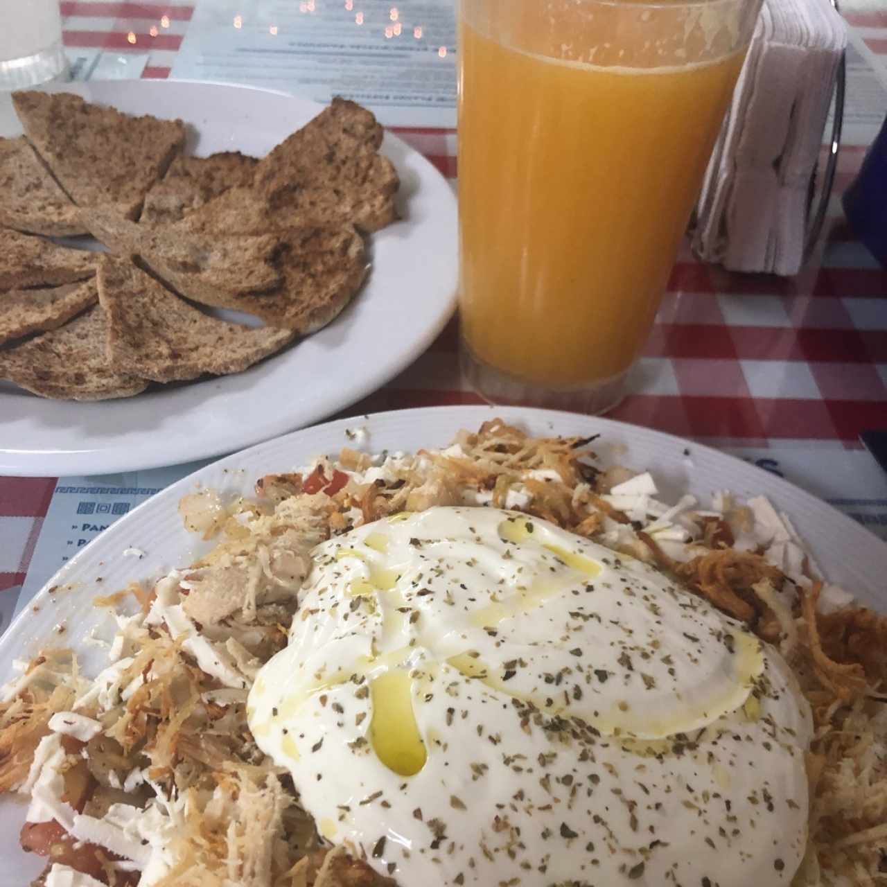 lapsodomo de pollo con doble satziki 