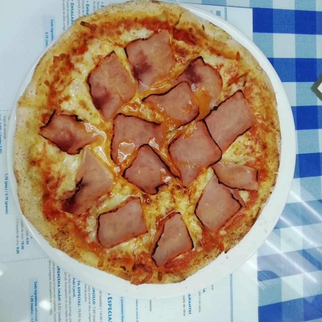 Pizza de jamón 