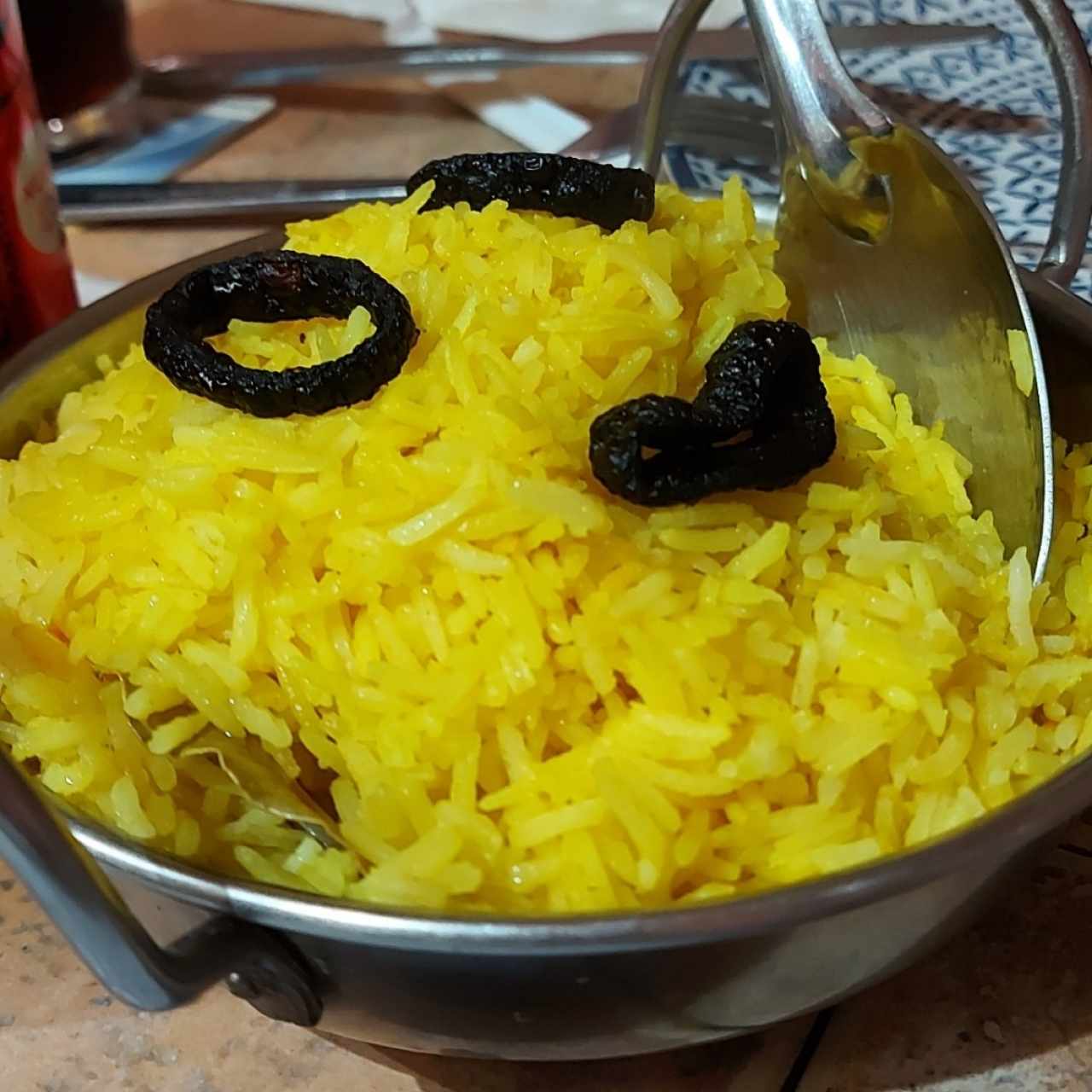 Arroz Basmati con  azafrán