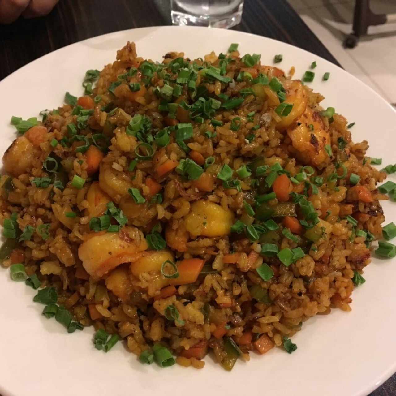 Arroz con camarones