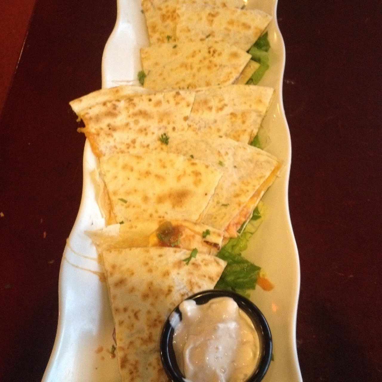 quesadillas en TonyRomas 