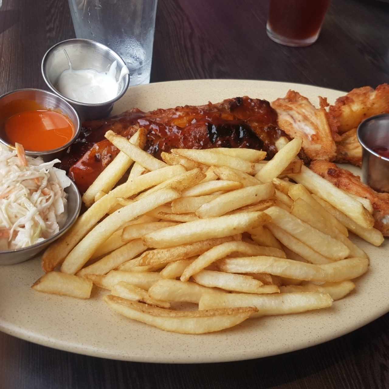 baby back ribs and wings