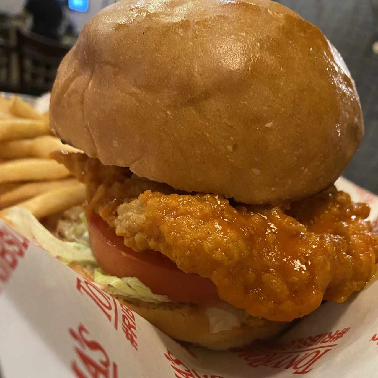 Spicy chicken sandwich 