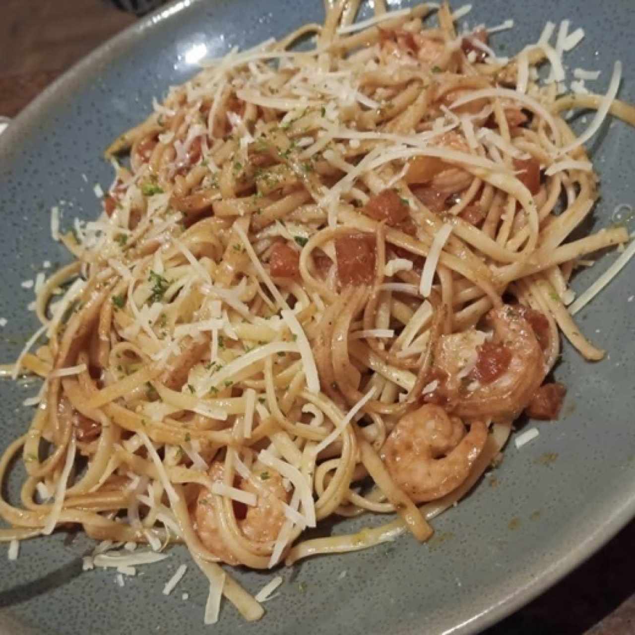 Grilled Shrimp Scampi Pasta