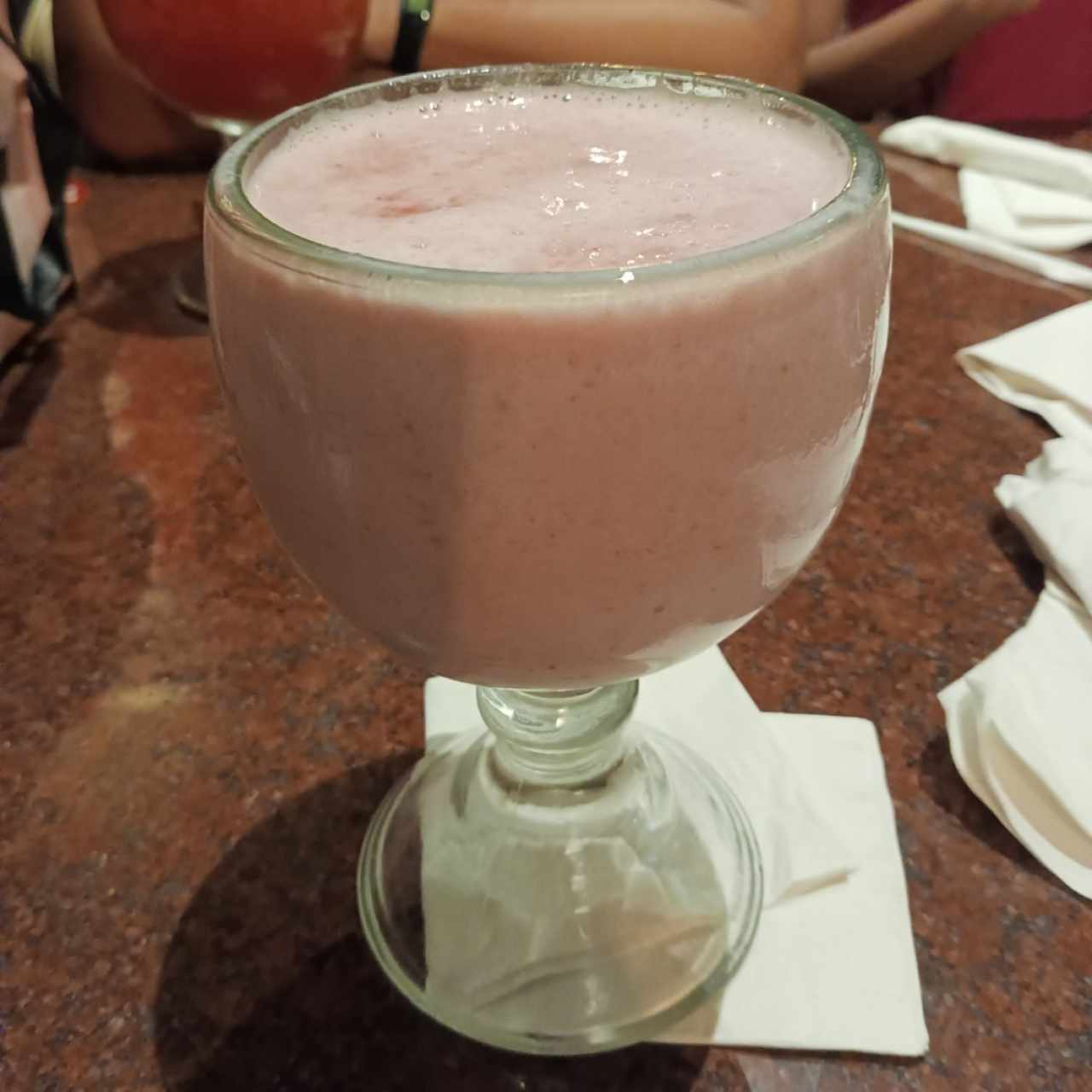 frozen de fresa con leche 