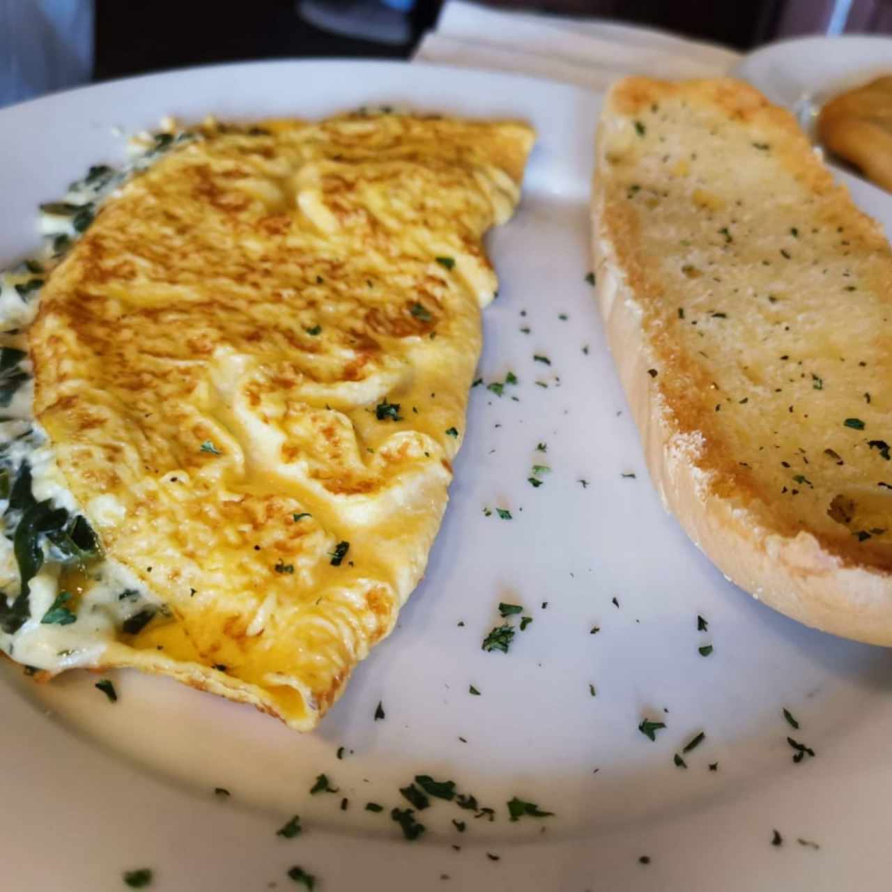 omelette de espinacas