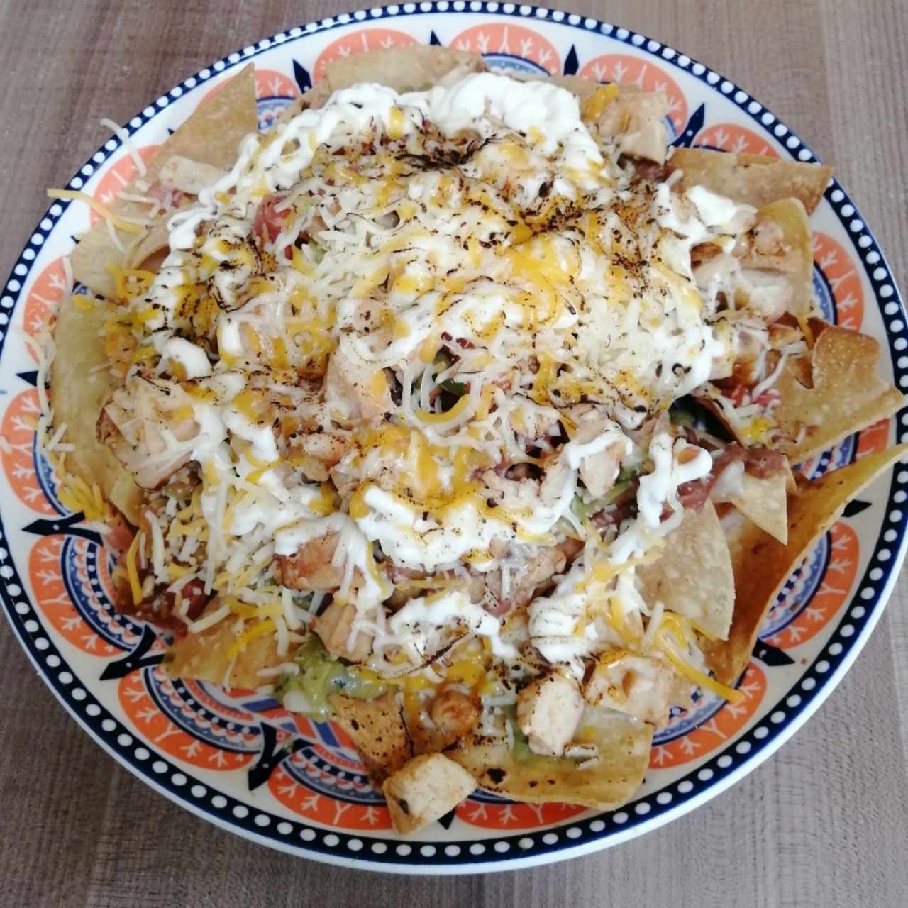 Nachos con pollo