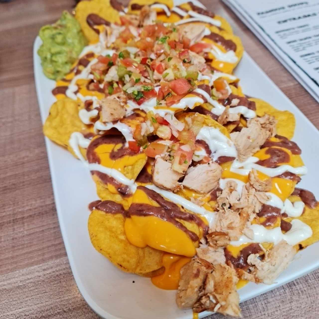 Nachos con pollo