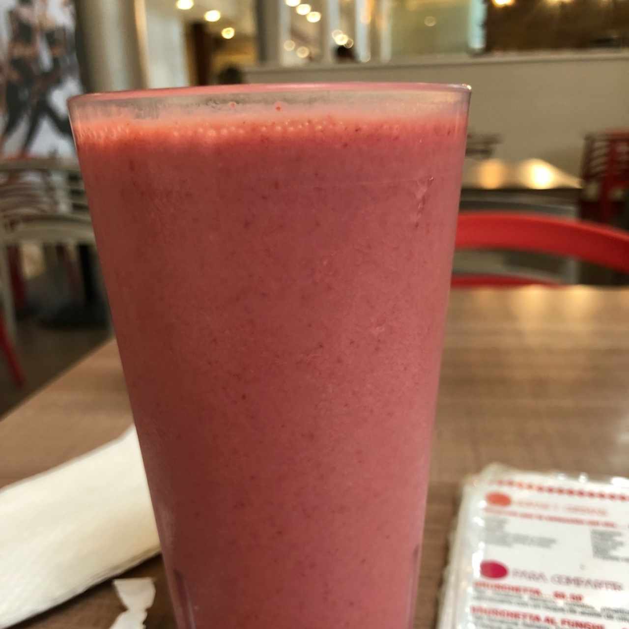 batido de fresa en leche