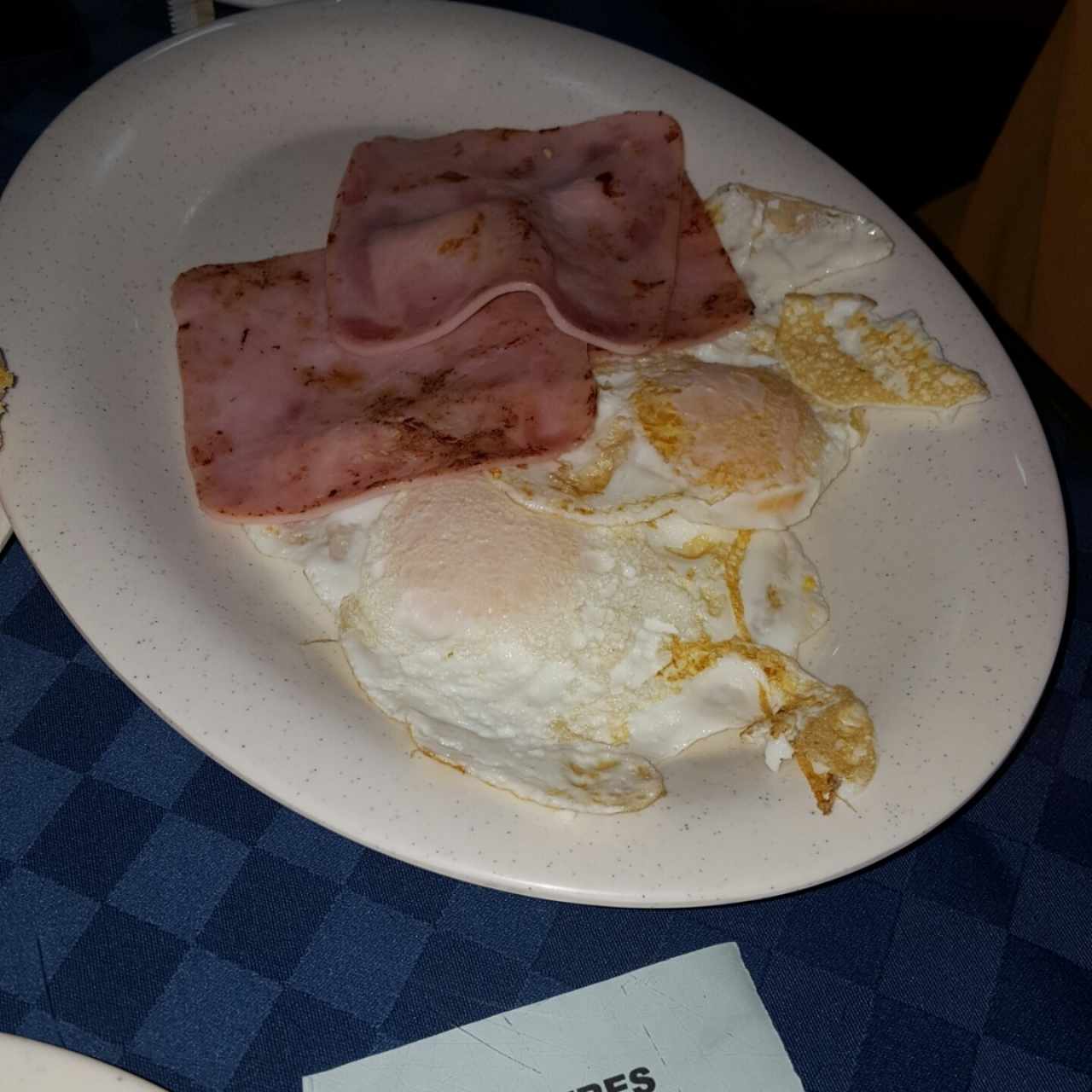 huevos fritos con jamón 