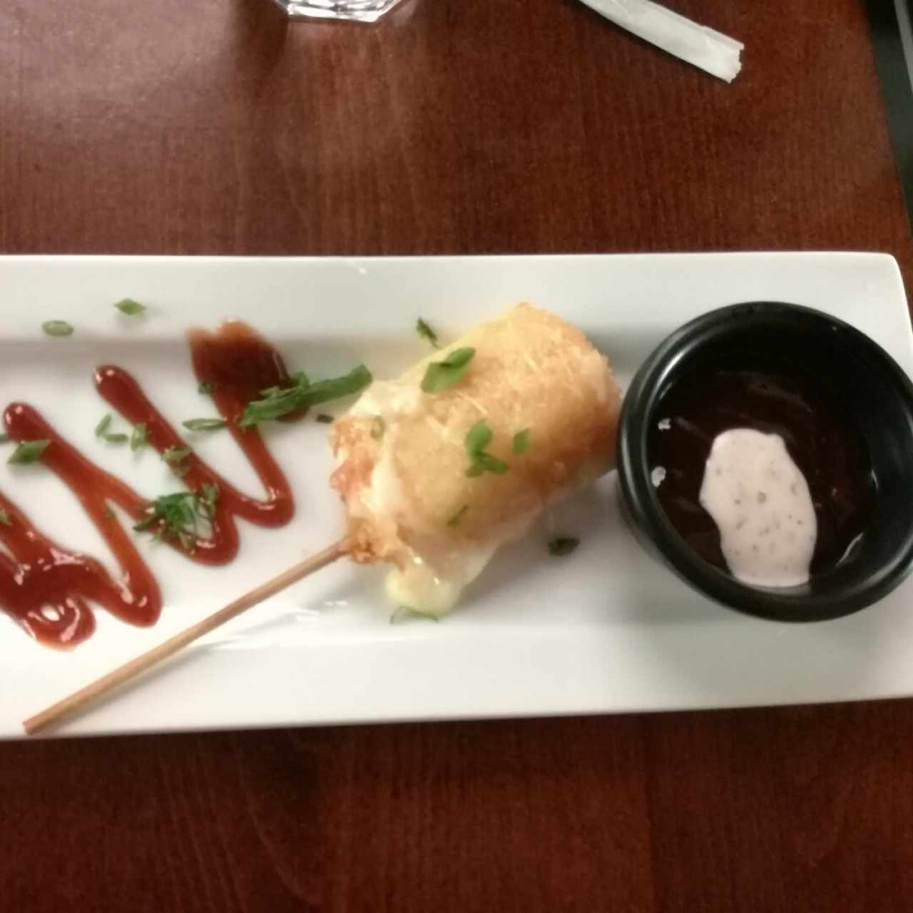 brocheta de queso