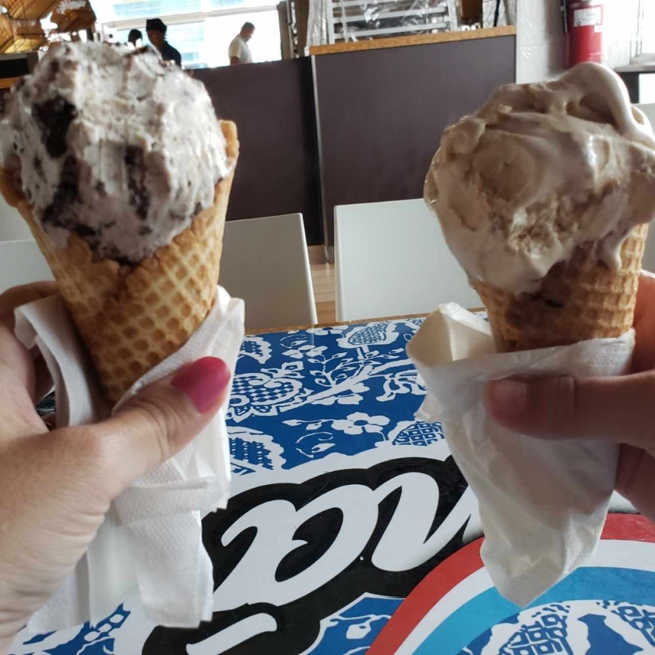 helados de galleta y dulce de leche