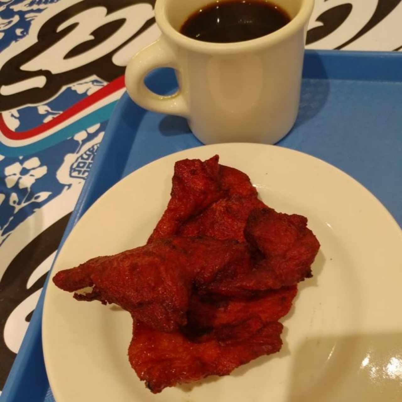 tasajo y café negro