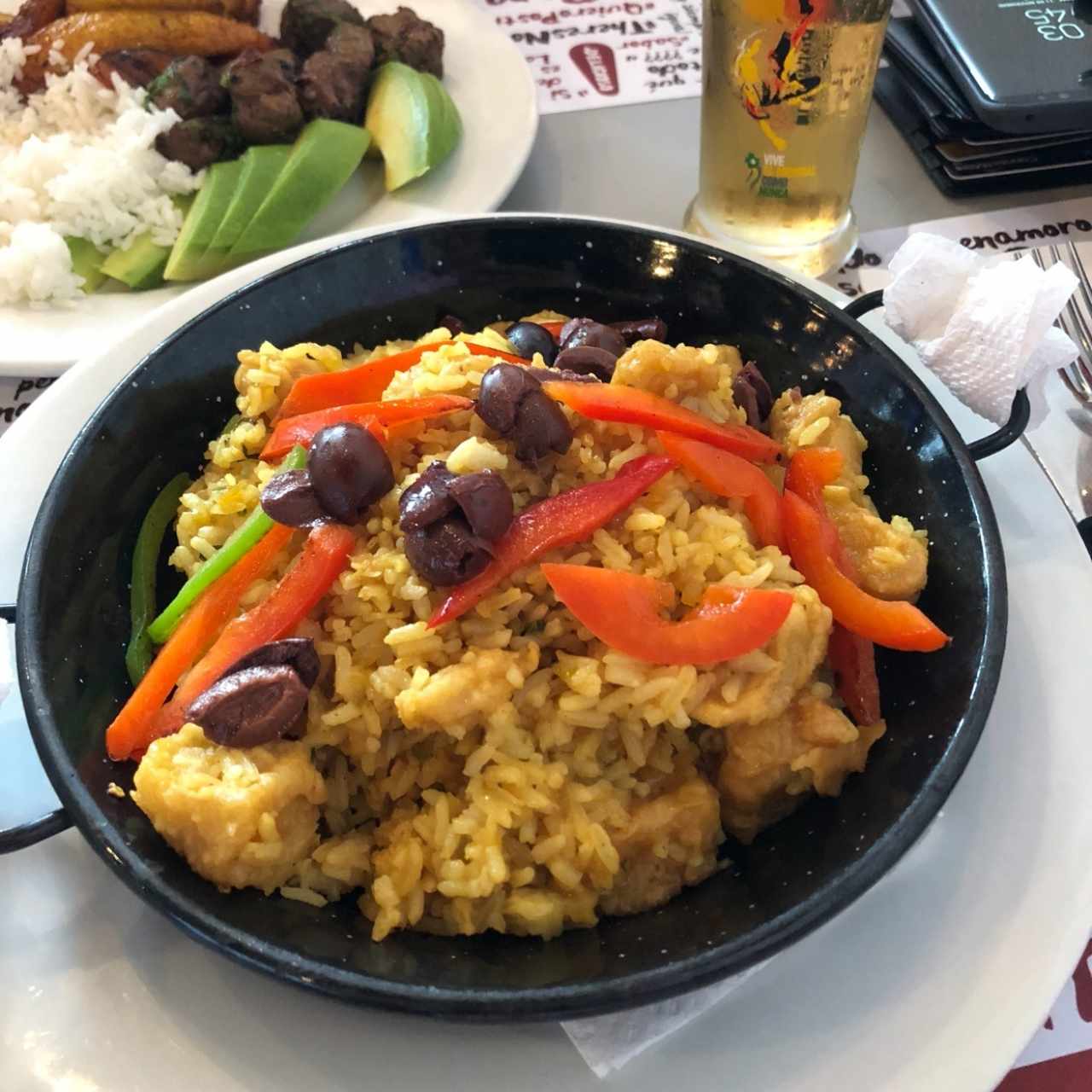 Paella de corvina