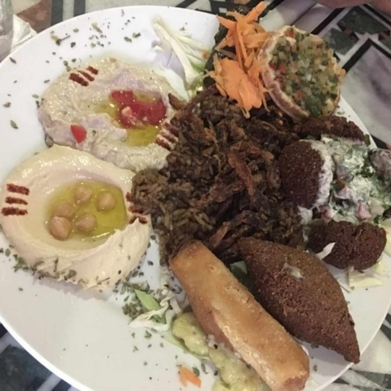 pequeña bandeja para compartir