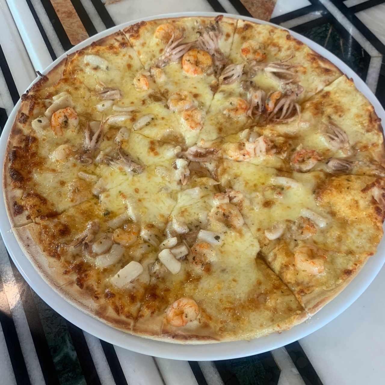 Pizzas - Pizza con Mariscos