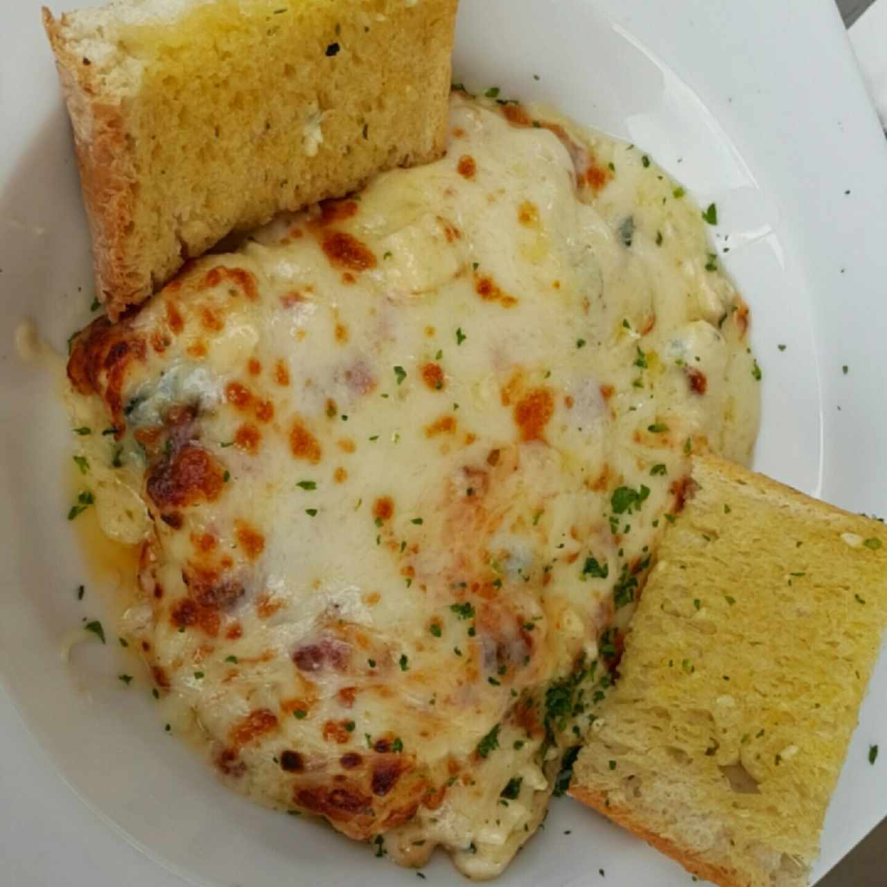 Lasagna de pollo con espinaca