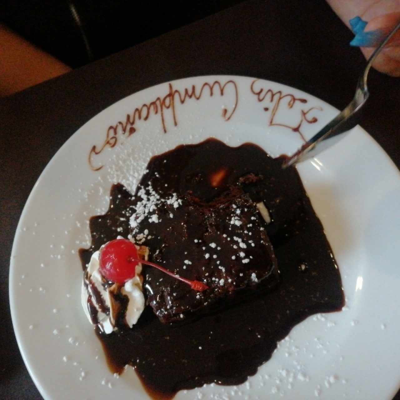 Brownie de cumpleaños