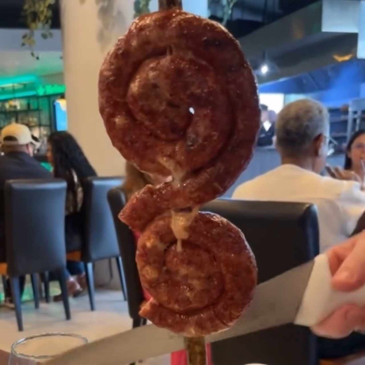 Chorizo con queso 