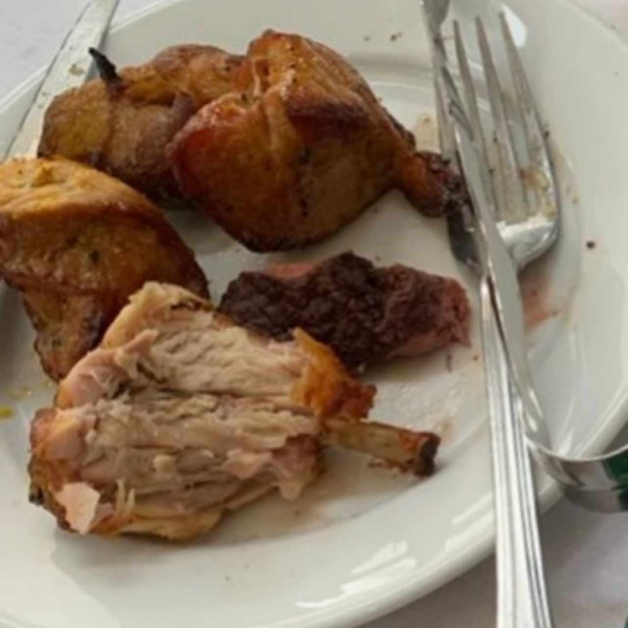 puerco, pollo, punta palomilla