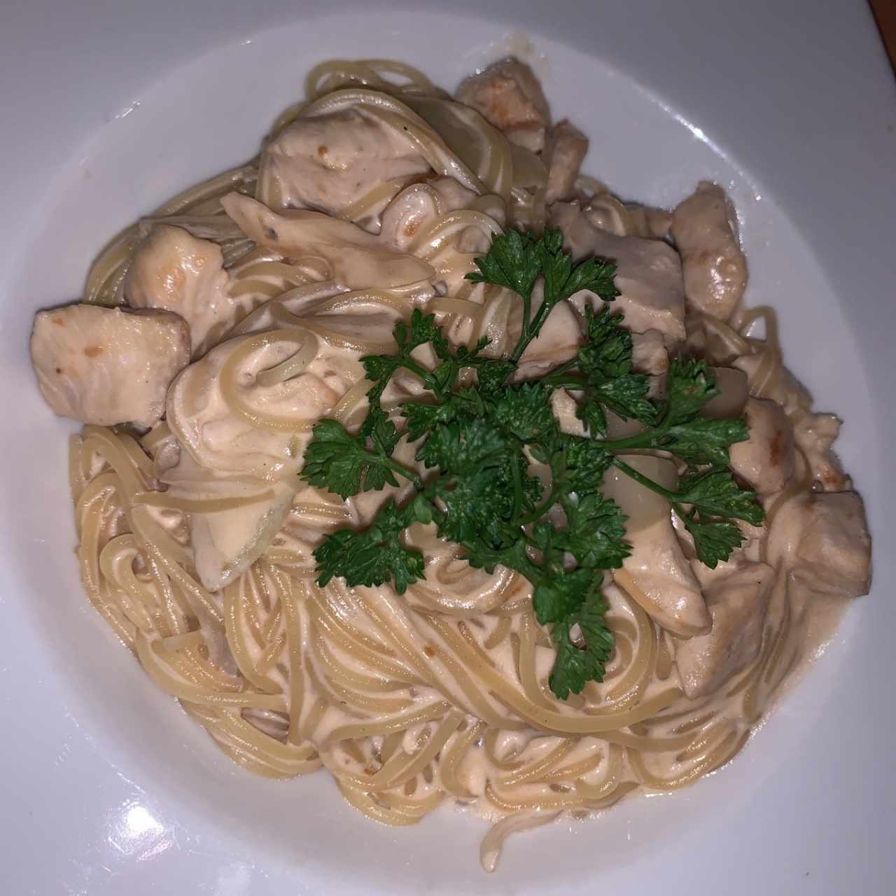 Alfredo con Pollo 