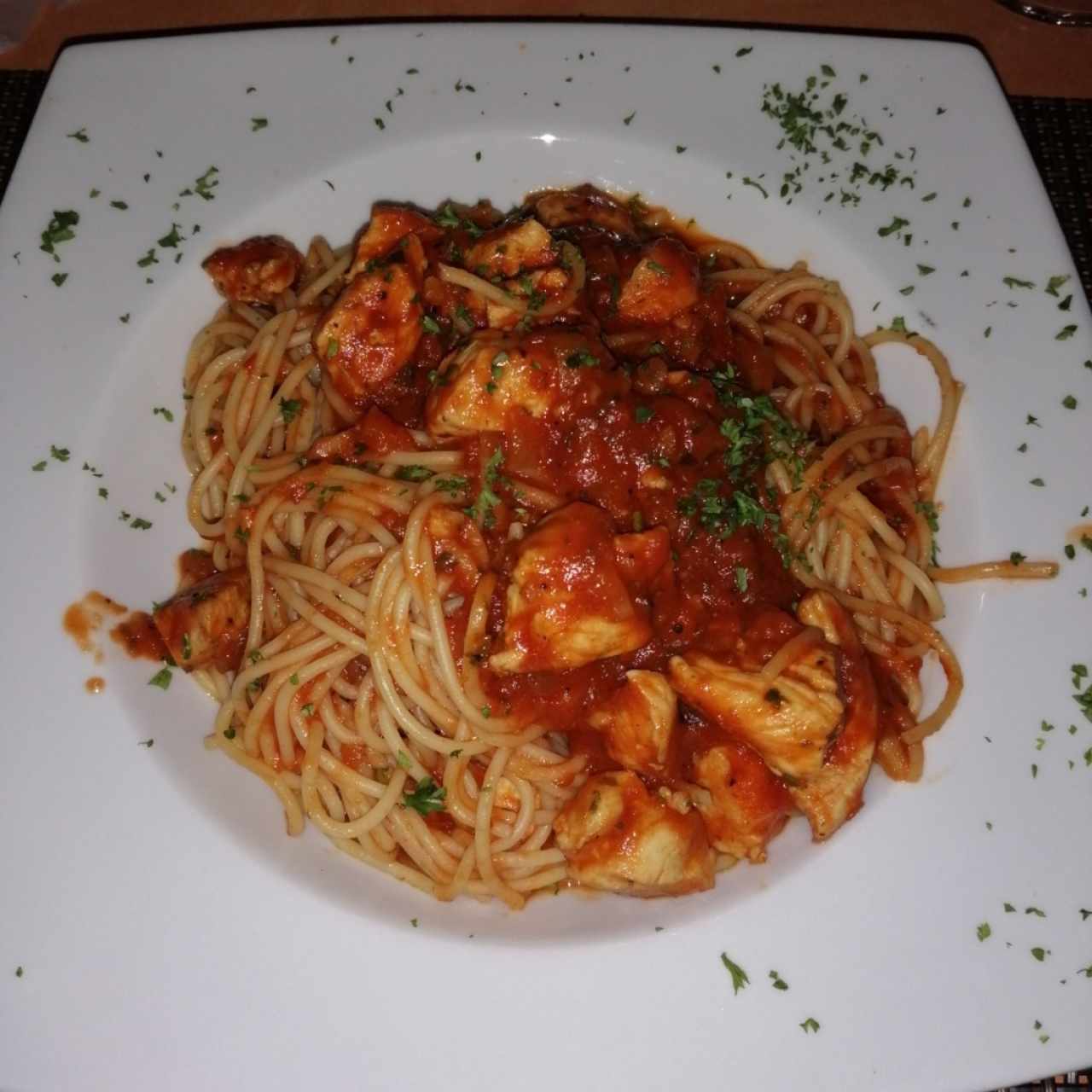 pasta con pollo 