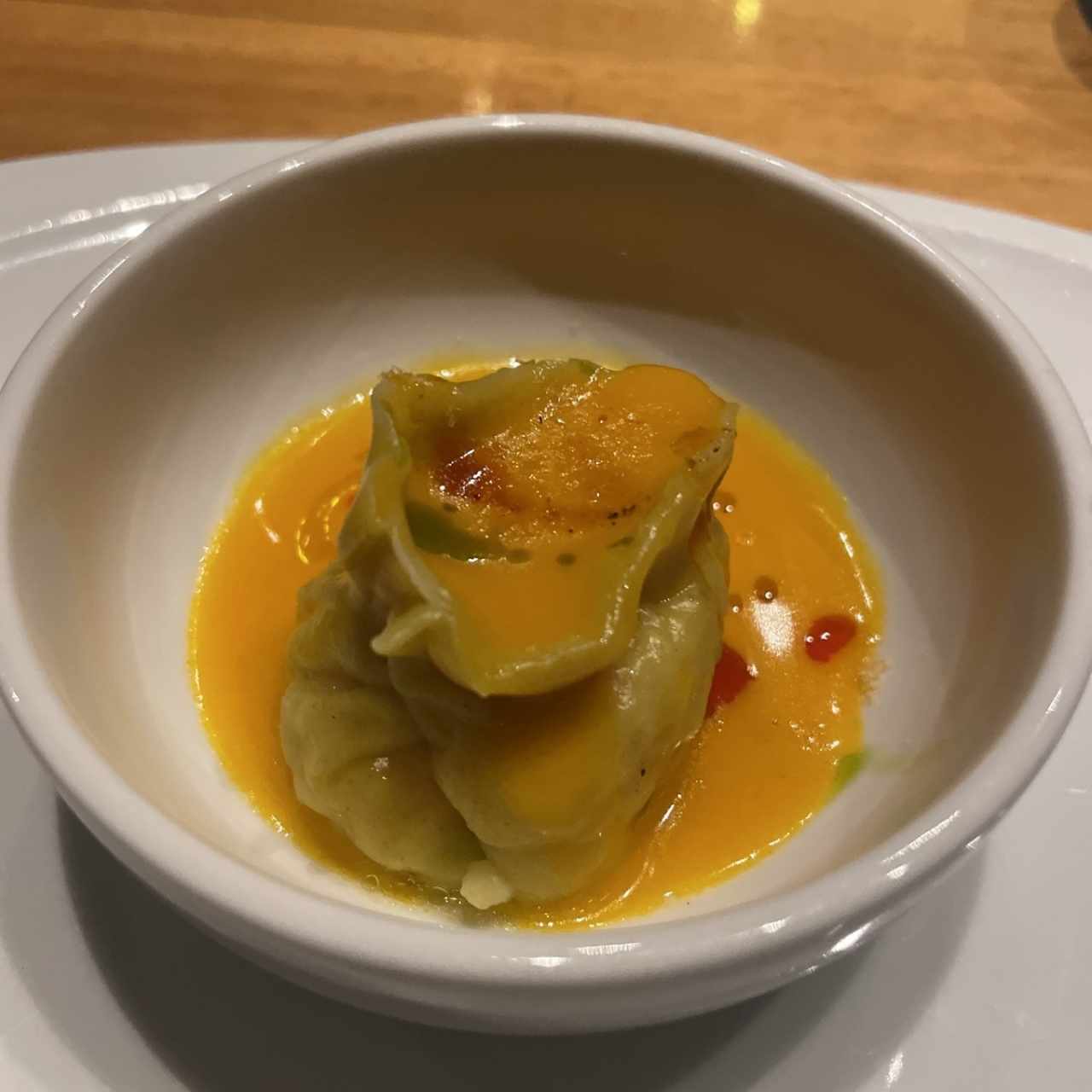 Wonton dumplings de camarón