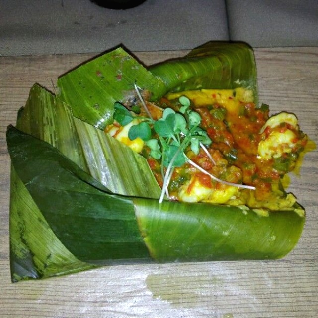 Tamal de Gallina en Polenta!