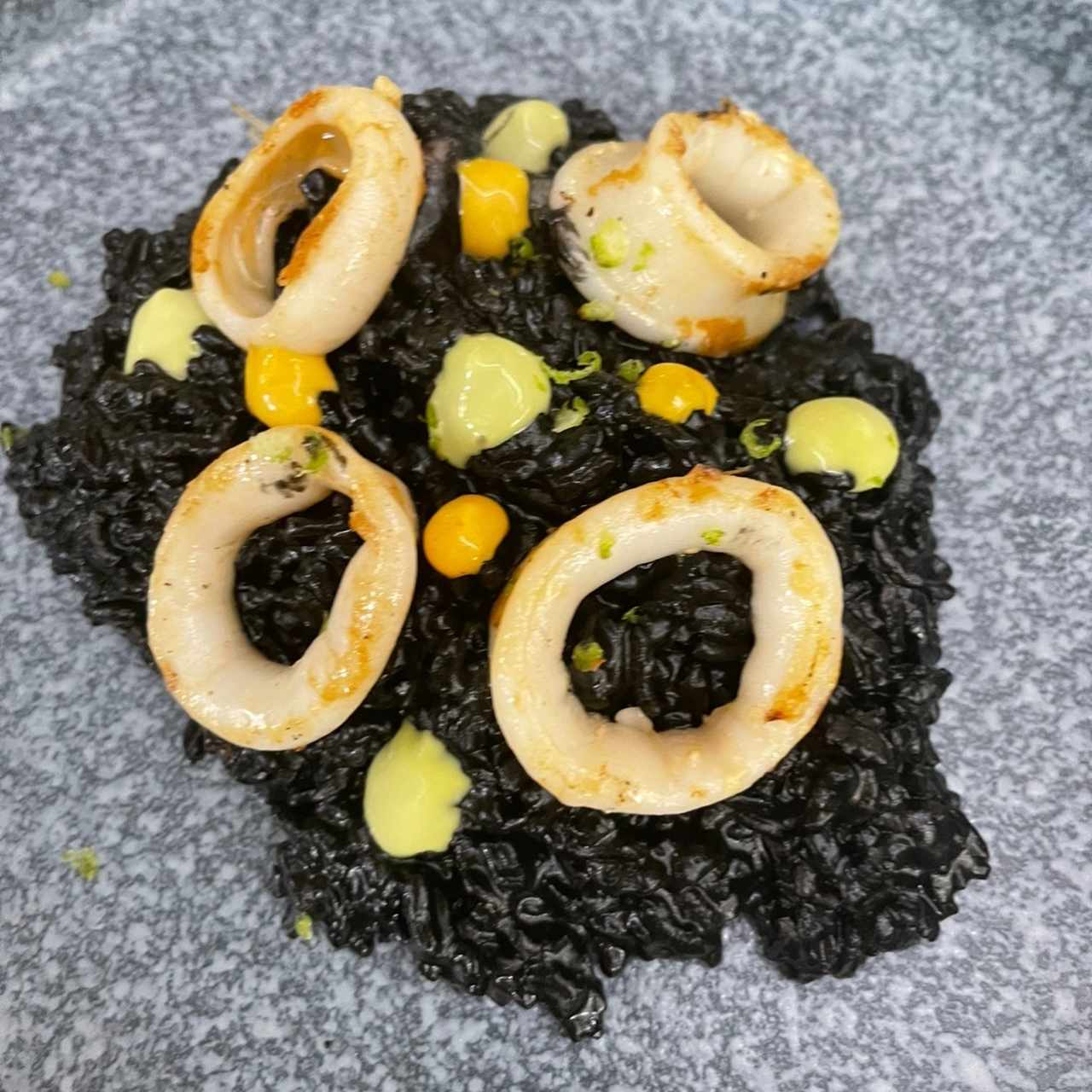 arroz negro con tinta de calanar