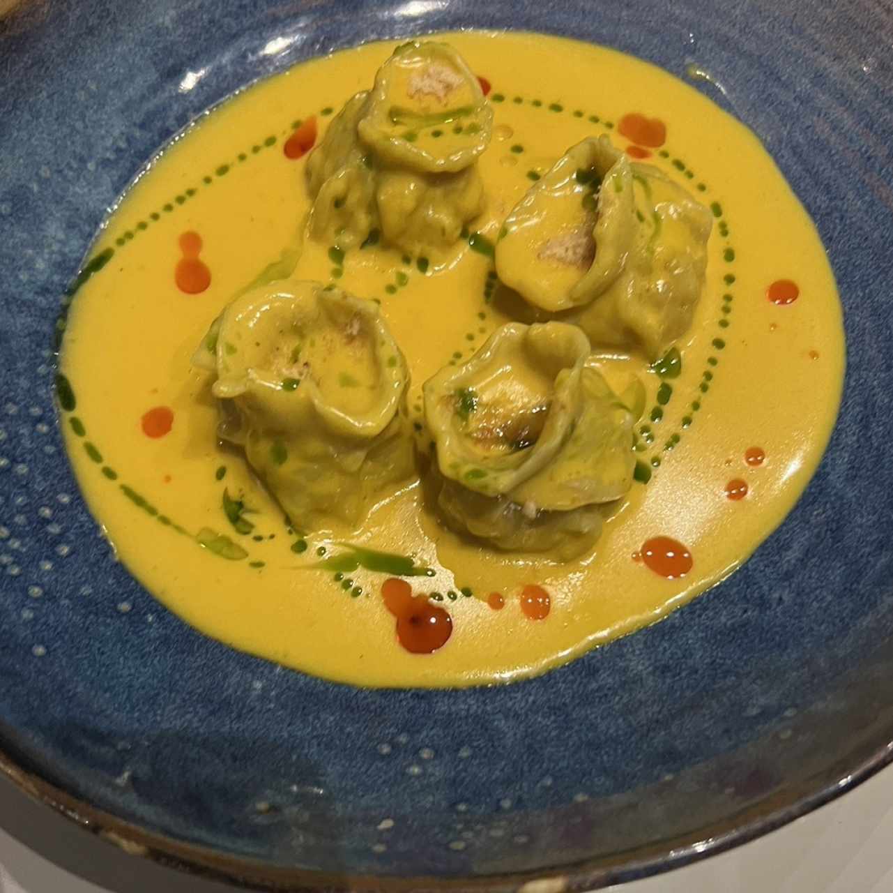 Wonton dumplings de camarón