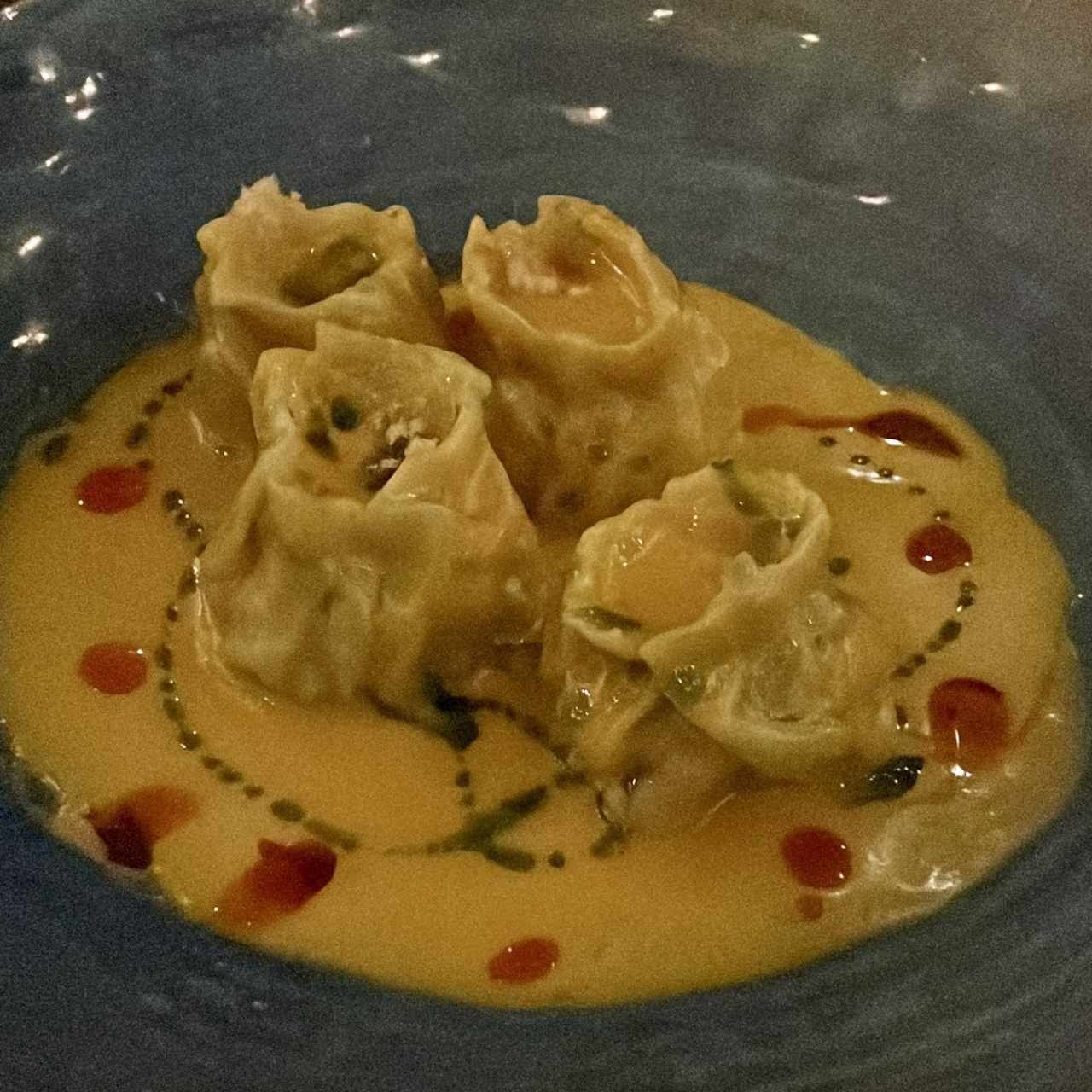 Wonton dumplings de camarón