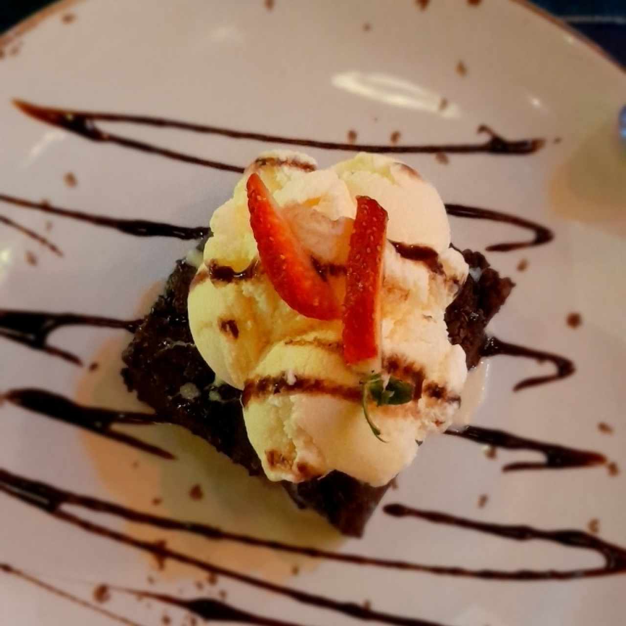 Brownie con Helado