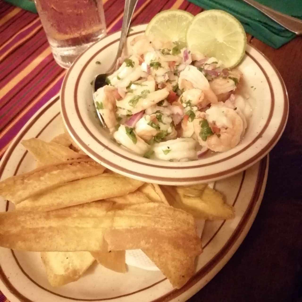 Ceviche de camarones