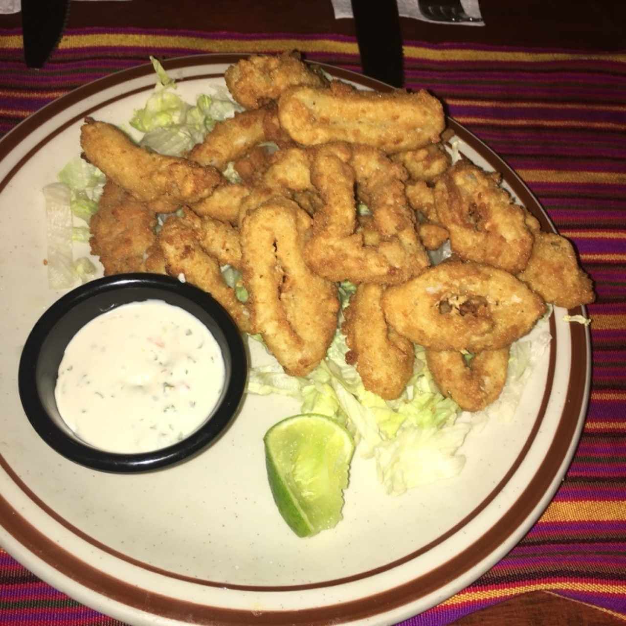 entrada Calamares apanados