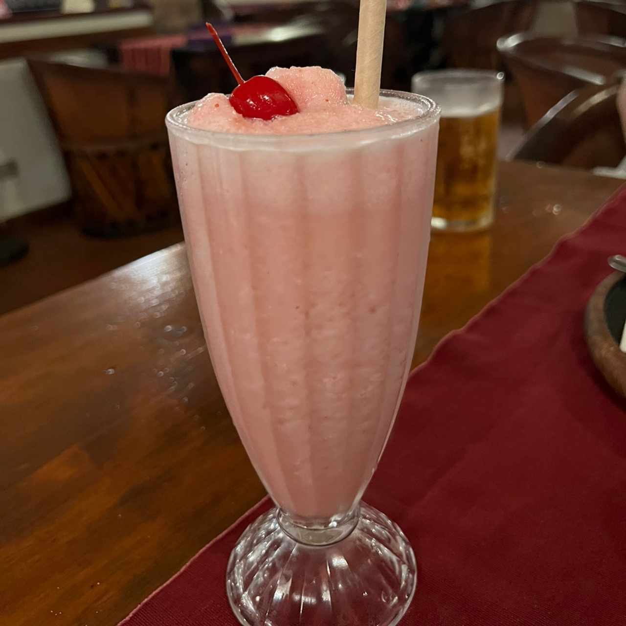 Batido fresa con leche