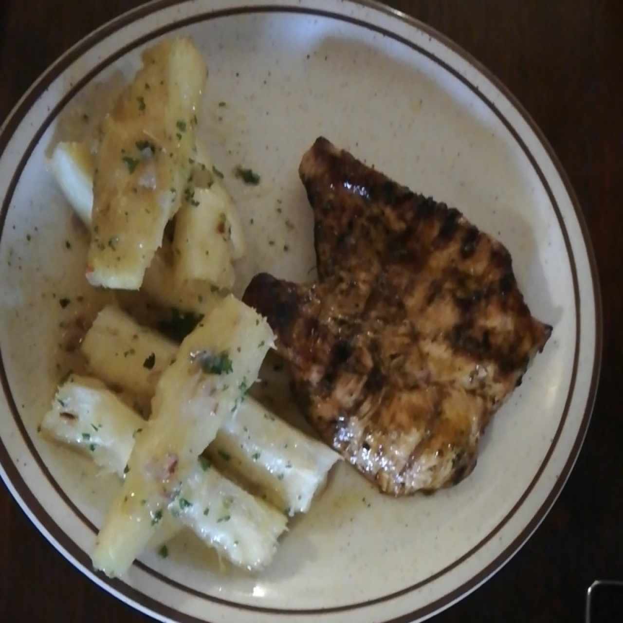 Filete de pollo al carbón