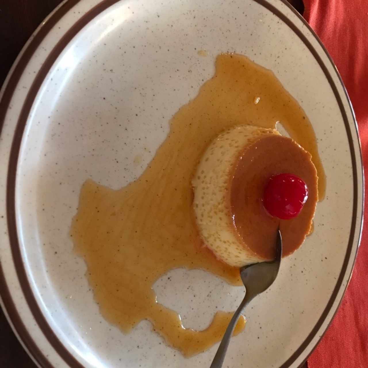 Flan de la casa, exquisito plato que robo la sonrrisa de mi hija, delicioso