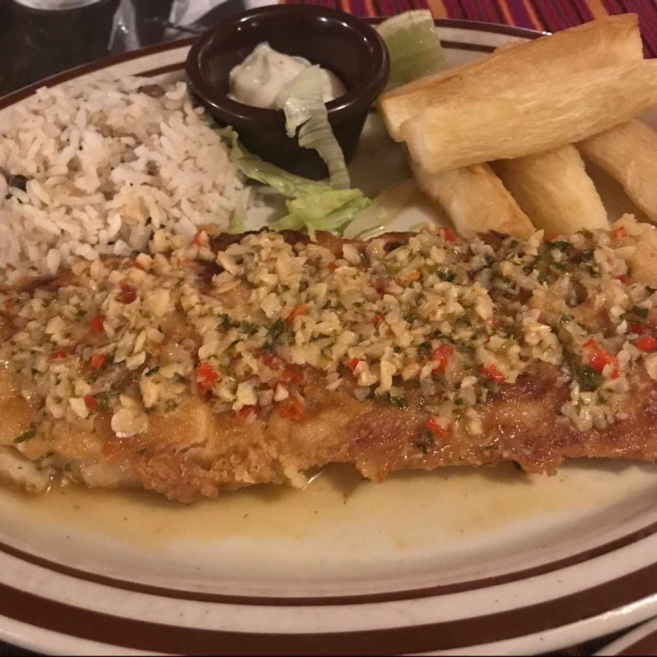 corvina al ajillo