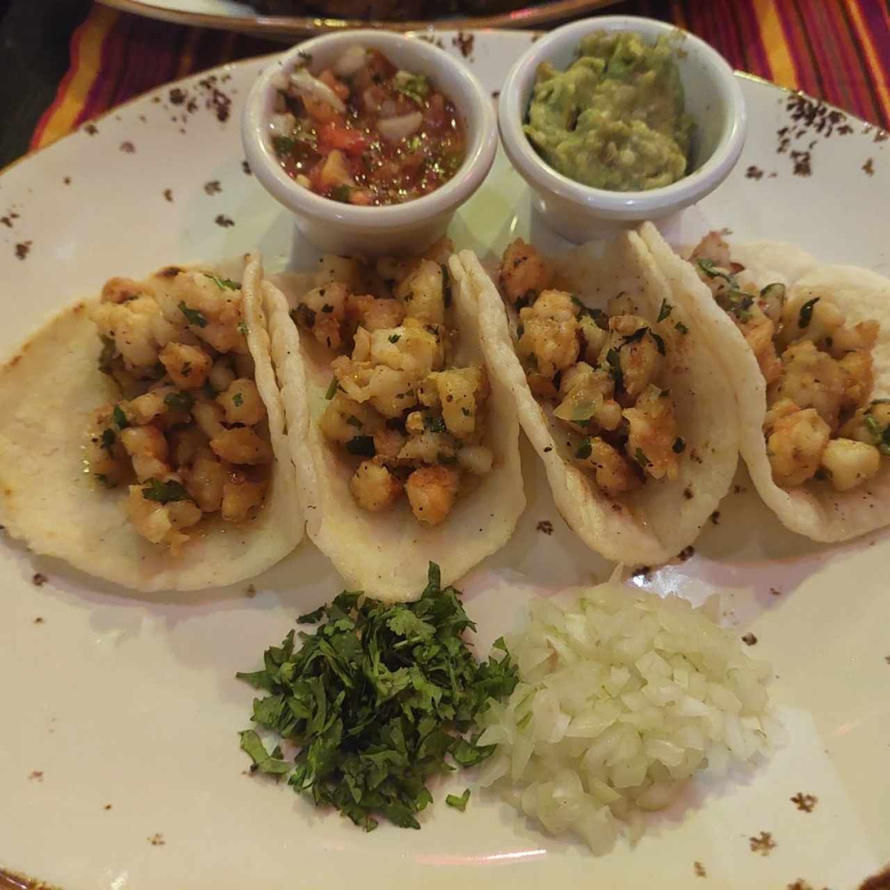 Tacos de camarón