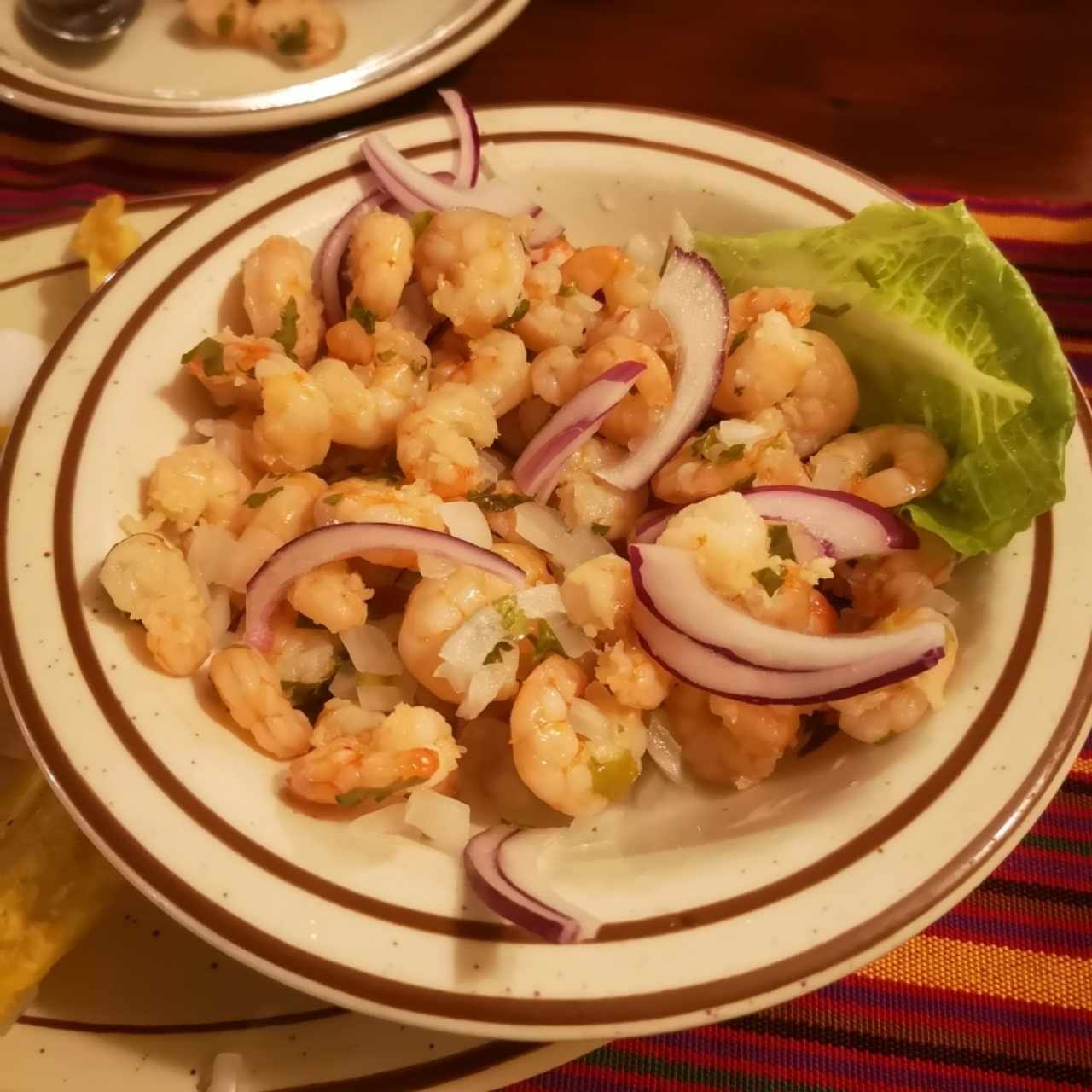 Ceviche de camarones