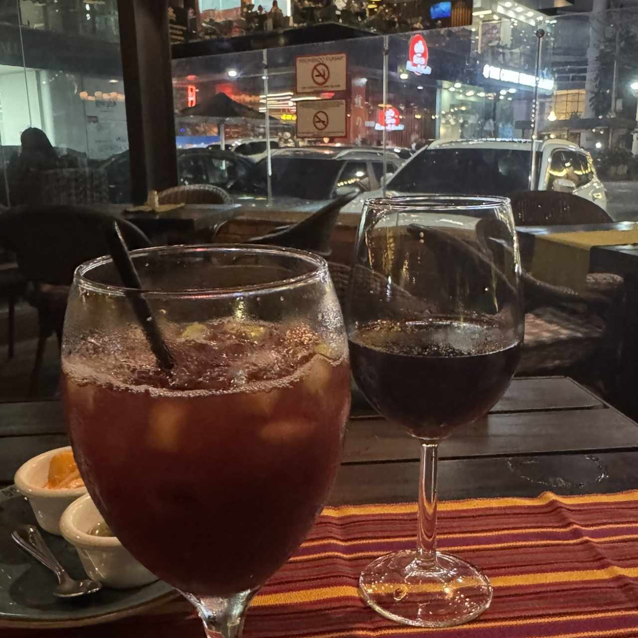 Sangria y vino tinto