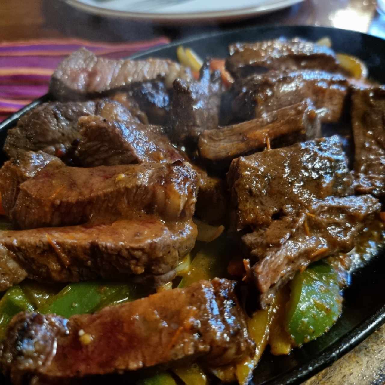 fajitas de puyaso y entraña.