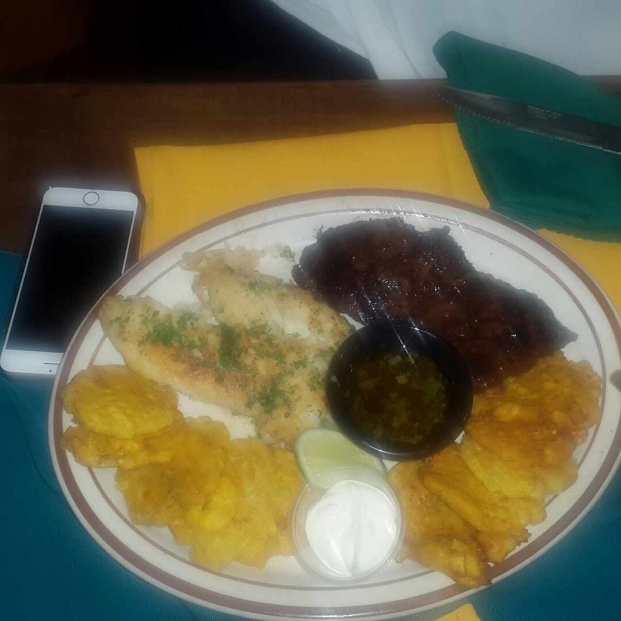 Platos Mixtos - Entraña y corvina