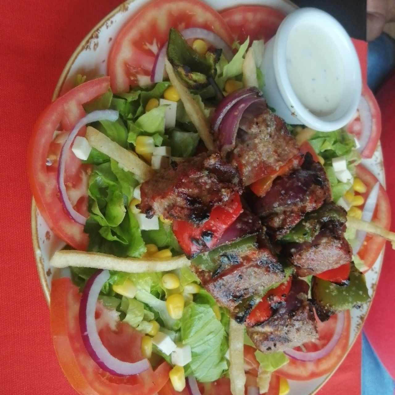 Ensalada hacienda con res