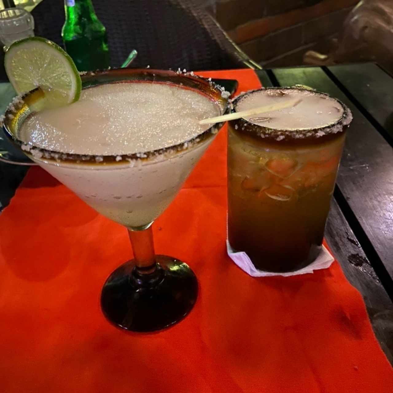 Margarita Frozen limon y Cerveza michelada