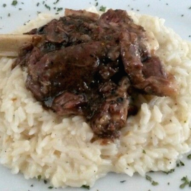 Ossobuco con  risotto