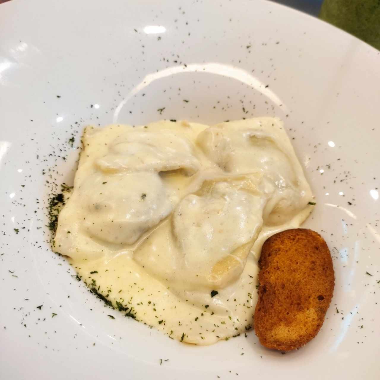 Ravioli de Espinaca con Ricotta