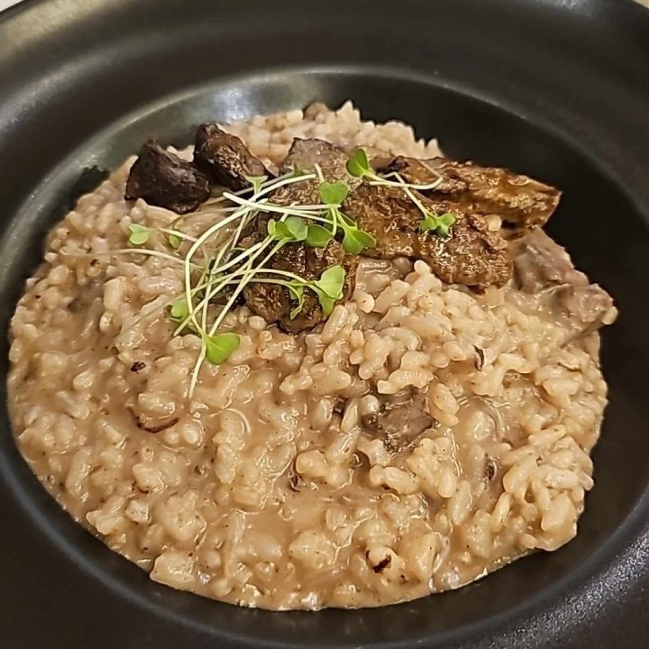 risotto con entraña