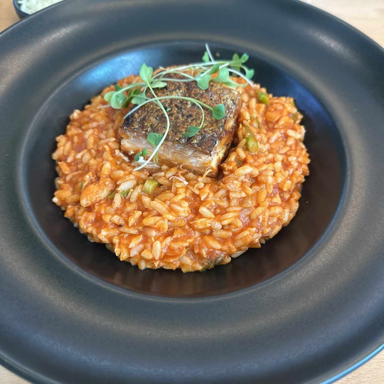 Risotto de salmón 