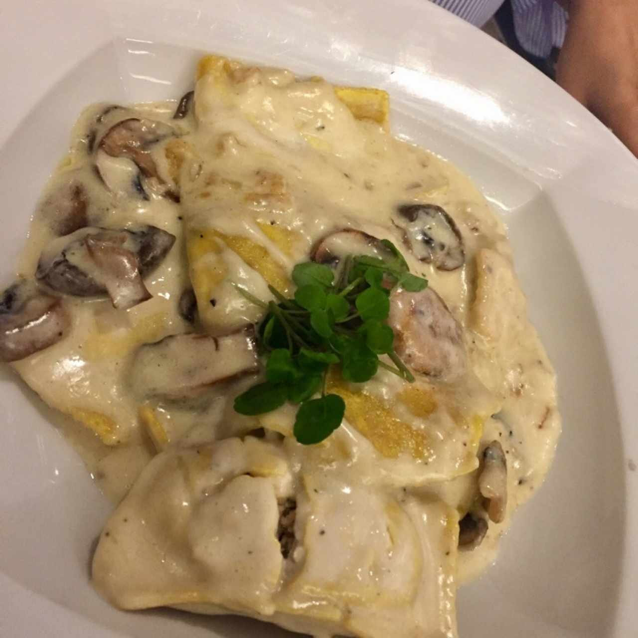 ravioli de hongos